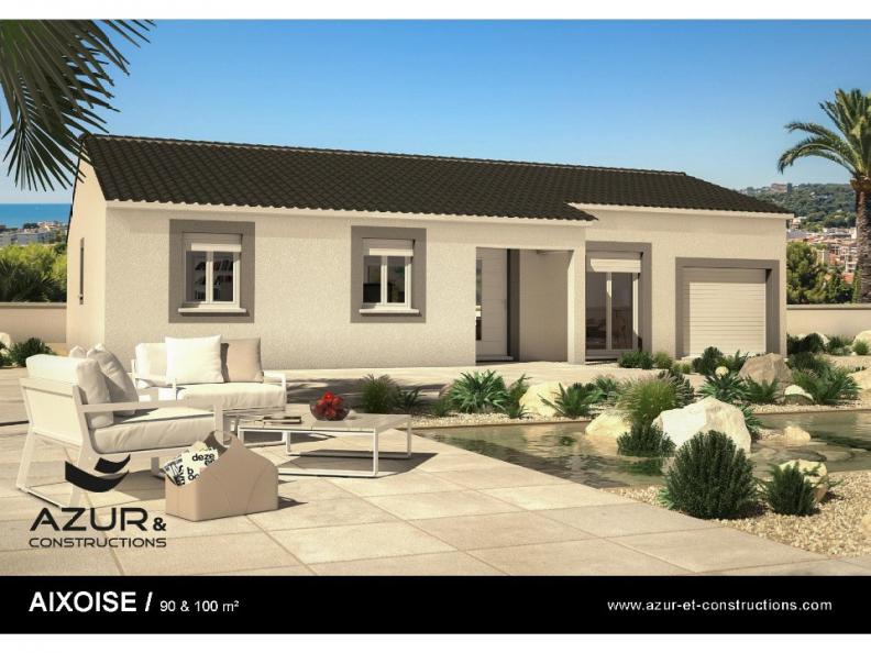 Modèle de maison Aixoise 100 m² CONTEMPORAINE : Vignette 1