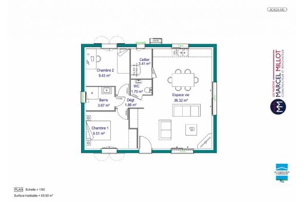 Modele De Maison Maison De Plain Pied 66 A 76 M2 Correze Lot