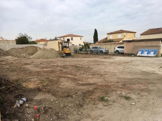 terrassement en cours gignac la nerthe azur et constructions