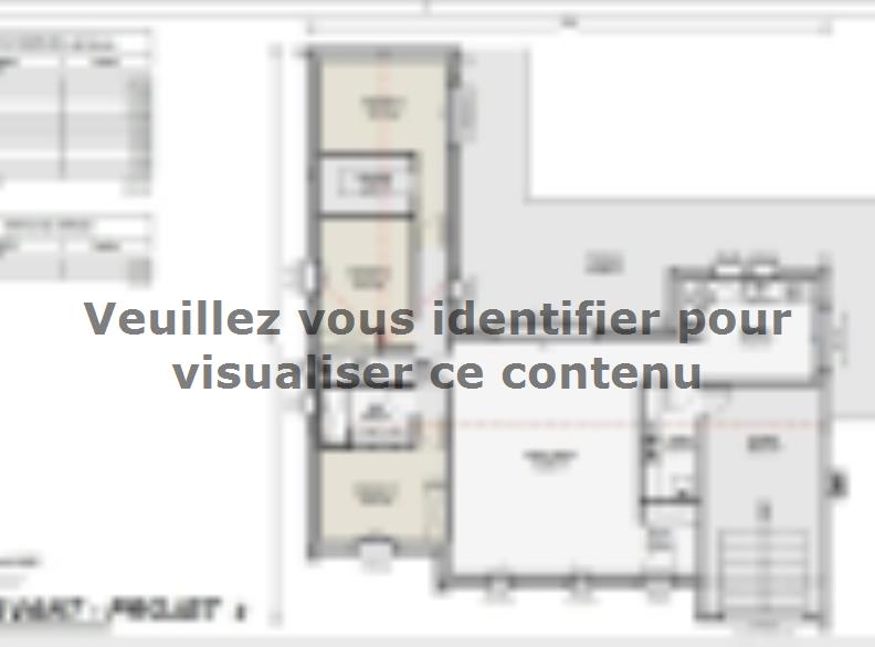 Plan de maison Maison 114m² - 3CH - Garage 139BX211468 : Vignette 1