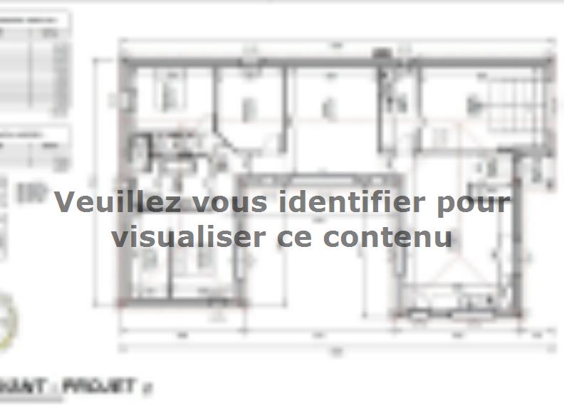 Plan de maison Maison 126m² - 3CH - Garage - 135BX211925 : Vignette 1