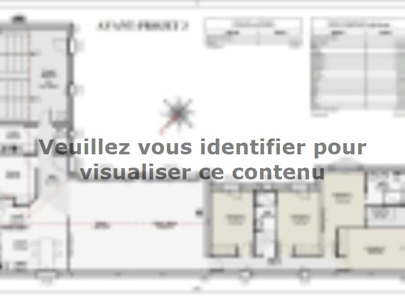 Plan de maison Maison 165m² - 4CH - Garage - 212BX190443 : Vignette 1