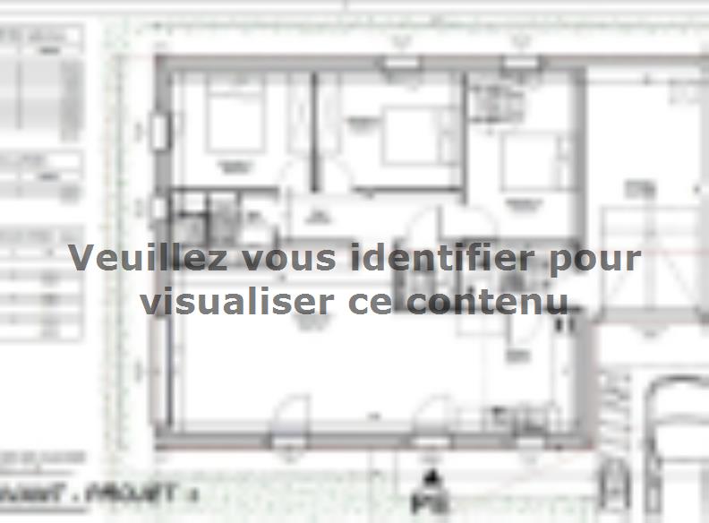 Plan de maison Maison 85m² - 3CH - Garage - 93BX220108 : Vignette 1
