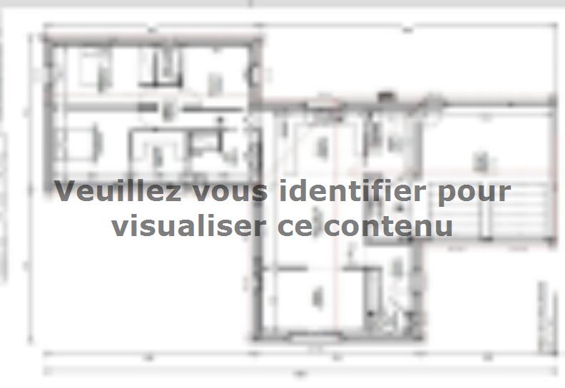 Plan de maison Maison 119m² - 3CH - Garage - 164BX212260 : Vignette 1