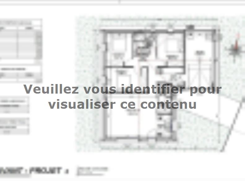 Plan de maison Maison 82m² - 3CH - Garage - 93BX212498 : Vignette 1