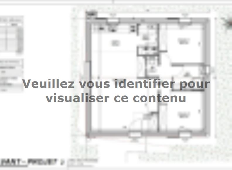 Plan de maison Maison 65m² - 2CH - 62BX220441 : Vignette 1