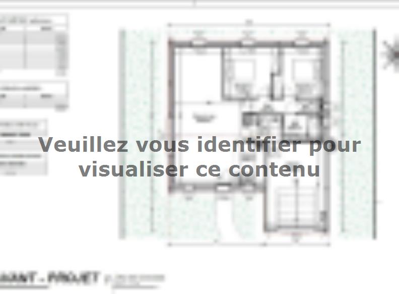 Plan de maison Maison 73m² - 2CH - Garage - 86BX220645 : Vignette 1