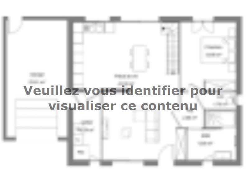 Plan de maison BRUXELLES 120 : Vignette 1