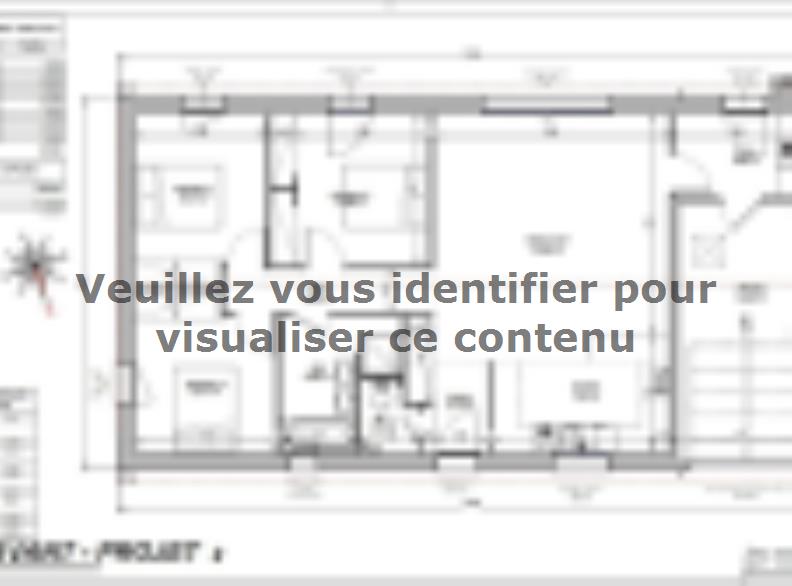 Plan de maison Maison 89m² - 3CH - Garage - 93BX212126 : Vignette 1