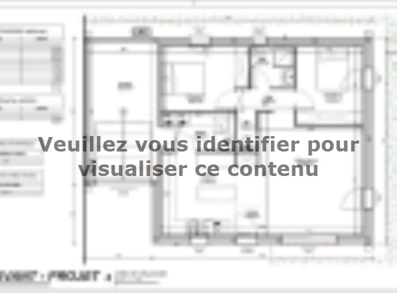 Plan de maison Maison 70m² - 2CH - Garage - 73BX220941 : Vignette 1