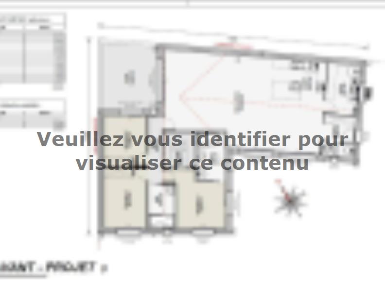 Plan de maison Maison 134m² - 3CH - 155BX220301 : Vignette 1