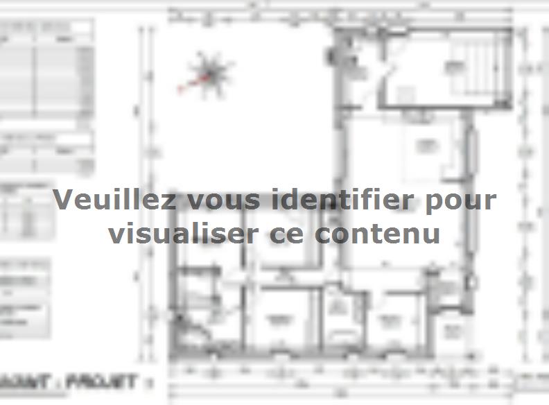Plan de maison Maison 120m² - 3CH - Garage - 142BX220614 : Vignette 1