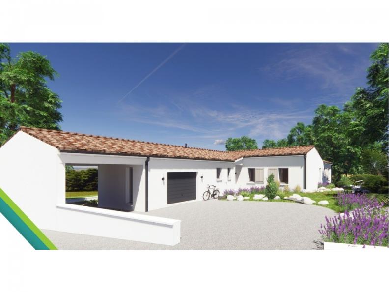 Modèle de maison Maison 138m² - 3CH - Garage - 166BX220528 : Vignette 1