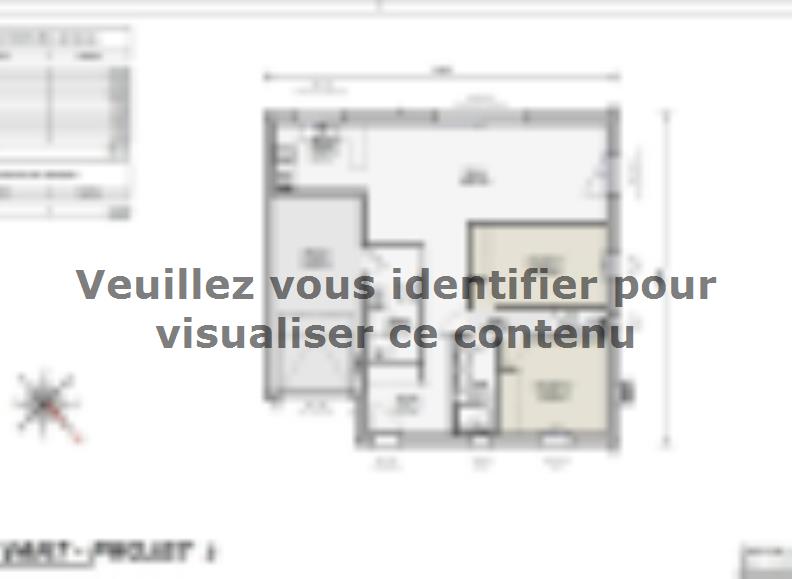 Plan de maison Maison 84m² - 2CH - Garage - 86BX220523 : Vignette 1