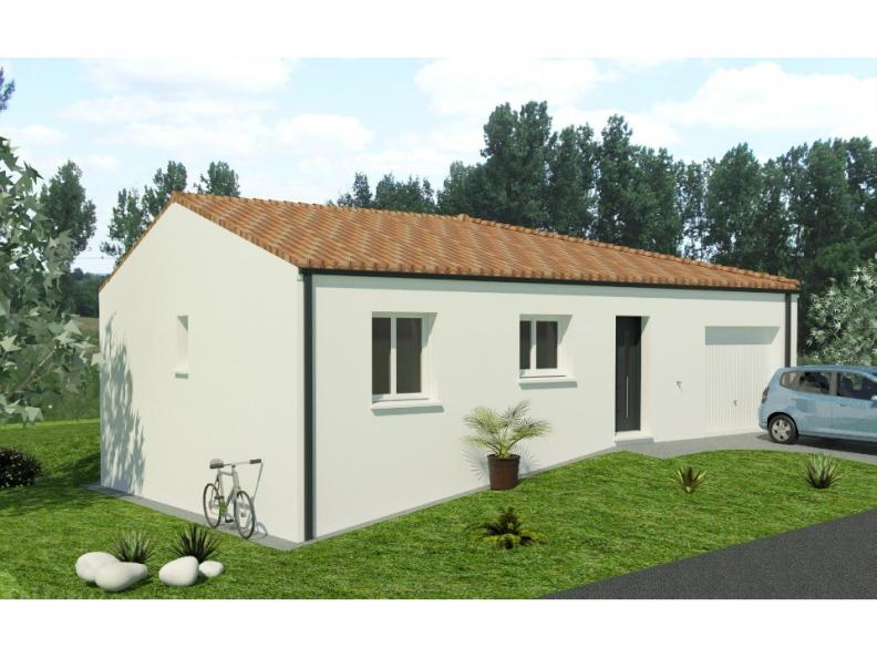 Modèle de maison Maison 85m² - 3CH - Garage - 95BX220035 : Vignette 1