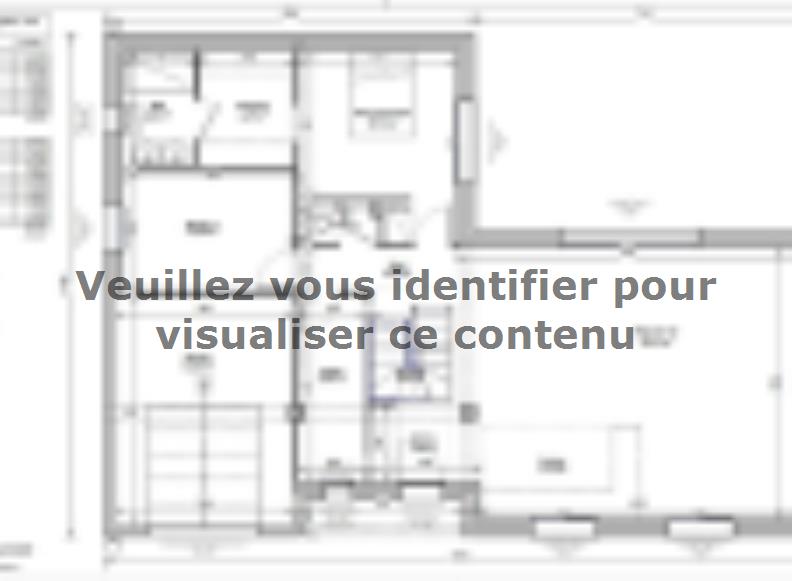Plan de maison Maison 143m² - 5CH - Garage - 168BX220212 : Vignette 1
