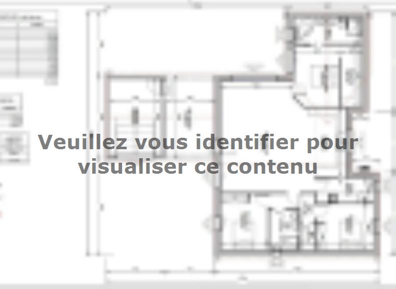 Plan de maison Maison 117m² - 3CH - Garage - 121BX220676 : Vignette 1