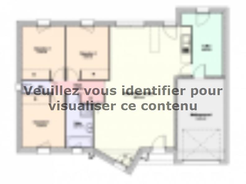 Plan de maison Maison Tendance - Trendy2 : Vignette 1