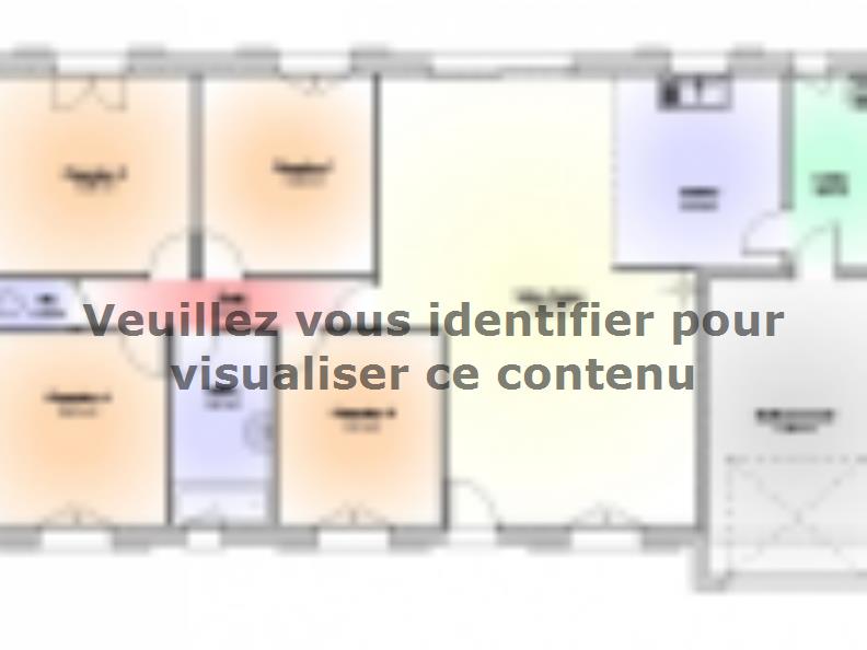 Plan de maison Maison Contemporaine - Archi23 : Vignette 1