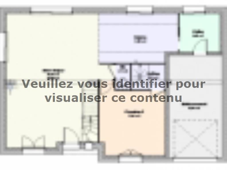 Plan de maison Maison Contemporaine - Archi24 : Vignette 1