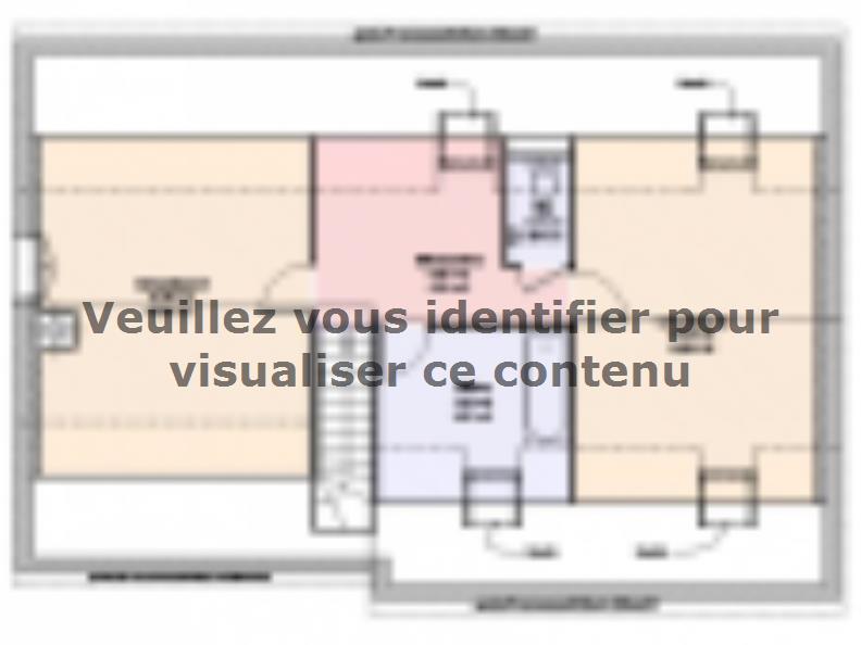 Plan de maison Maison Contemporaine - Archi24 : Vignette 2